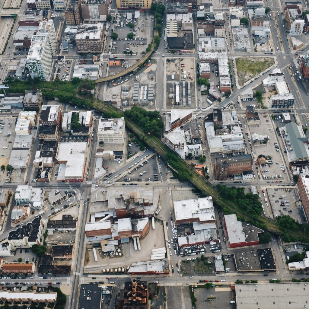 Aerial image of the Viaduct